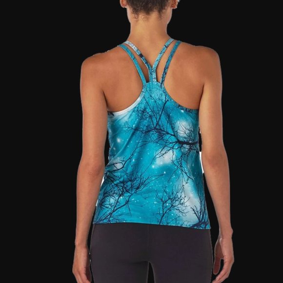 15-6 Women's Patagonia S Latticeback tank top stars branches - Picture 8 of 9